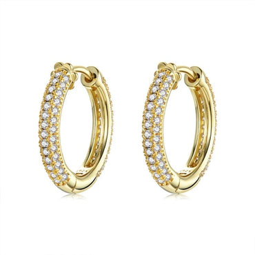 Sterling Silver Luxury Hoop Earrings - east2cart.uk