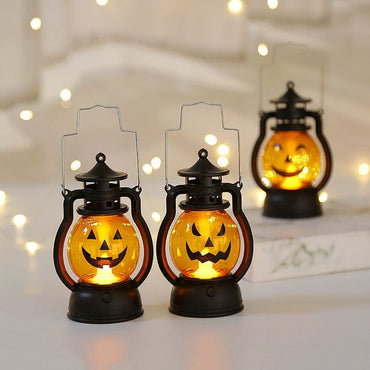 3PCS Halloween Pumpkin Oil Lamps