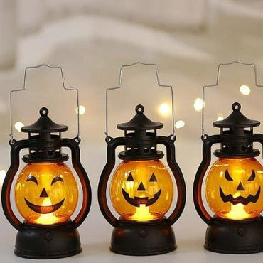 3PCS Halloween Pumpkin Oil Lamps