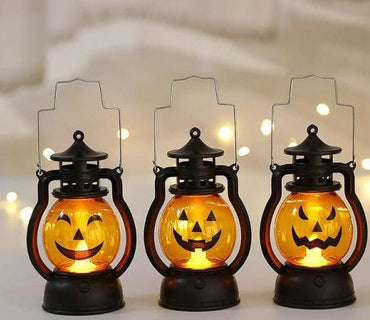 3PCS Halloween Pumpkin Oil Lamps