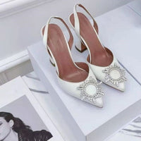 Ladies Luxury Crystal Sling back High Heels - east2cart.uk