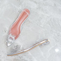 Ladies Luxury Crystal Sling back High Heels - east2cart.uk