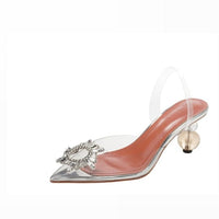 Ladies Luxury Crystal Sling back High Heels - east2cart.uk