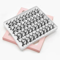 SEXYSHEEP 3D Faux Mink Lashes Natural False Eyelashes Dramatic Fluffy Soft Wispy Volume Cross Reusable Eyelash MaKeup Tools - east2cart.uk