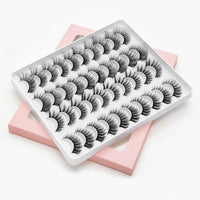 SEXYSHEEP 3D Faux Mink Lashes Natural False Eyelashes Dramatic Fluffy Soft Wispy Volume Cross Reusable Eyelash MaKeup Tools - east2cart.uk