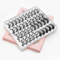 SEXYSHEEP 3D Faux Mink Lashes Natural False Eyelashes Dramatic Fluffy Soft Wispy Volume Cross Reusable Eyelash MaKeup Tools - east2cart.uk