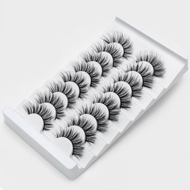 SEXYSHEEP 3D Faux Mink Lashes Natural False Eyelashes Dramatic Fluffy Soft Wispy Volume Cross Reusable Eyelash MaKeup Tools - east2cart.uk