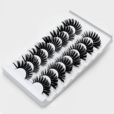 SEXYSHEEP 3D Faux Mink Lashes Natural False Eyelashes Dramatic Fluffy Soft Wispy Volume Cross Reusable Eyelash MaKeup Tools - east2cart.uk