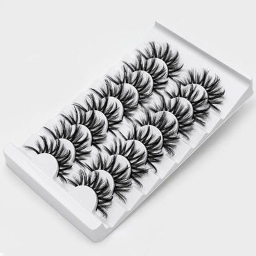 SEXYSHEEP 3D Faux Mink Lashes Natural False Eyelashes Dramatic Fluffy Soft Wispy Volume Cross Reusable Eyelash MaKeup Tools - east2cart.uk