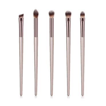 4/10pcs Champagne Makeup Brushes Set - east2cart.uk