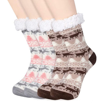 Mid-Calf Fleece-Lined Thickened Carpet Socks
