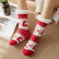 Mid-Calf Fleece-Lined Thickened Carpet Socks