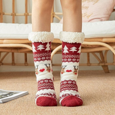 Mid-Calf Fleece-Lined Thickened Carpet Socks