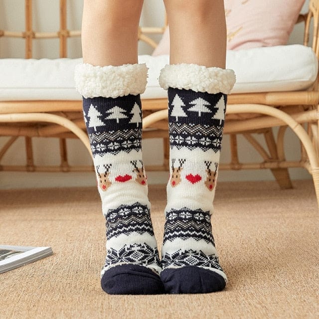 Mid-Calf Fleece-Lined Thickened Carpet Socks