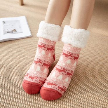 Mid-Calf Fleece-Lined Thickened Carpet Socks