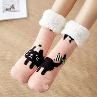 Mid-Calf Fleece-Lined Thickened Carpet Socks