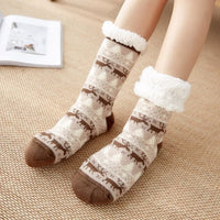 Mid-Calf Fleece-Lined Thickened Carpet Socks