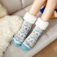 Mid-Calf Fleece-Lined Thickened Carpet Socks