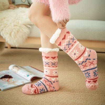 Mid-Calf Fleece-Lined Thickened Carpet Socks