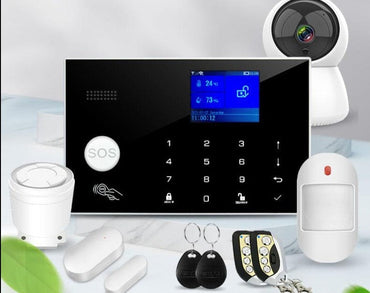Wifi GSM Alarm System 433MHz Home Burglar Security Alarm Wireless Wired Detector RFID Touch Keyboard Temperature Humidity Alexa - east2cart.uk