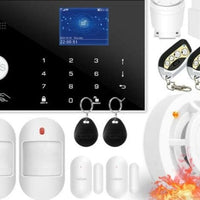 Wifi GSM Alarm System 433MHz Home Burglar Security Alarm Wireless Wired Detector RFID Touch Keyboard Temperature Humidity Alexa - east2cart.uk
