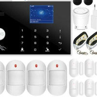 Wifi GSM Alarm System 433MHz Home Burglar Security Alarm Wireless Wired Detector RFID Touch Keyboard Temperature Humidity Alexa - east2cart.uk