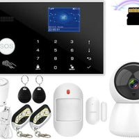 Wifi GSM Alarm System 433MHz Home Burglar Security Alarm Wireless Wired Detector RFID Touch Keyboard Temperature Humidity Alexa - east2cart.uk