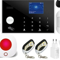 Wifi GSM Alarm System 433MHz Home Burglar Security Alarm Wireless Wired Detector RFID Touch Keyboard Temperature Humidity Alexa - east2cart.uk