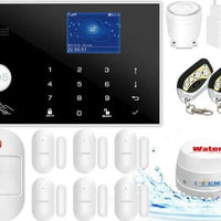 Wifi GSM Alarm System 433MHz Home Burglar Security Alarm Wireless Wired Detector RFID Touch Keyboard Temperature Humidity Alexa - east2cart.uk