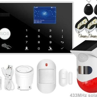 Wifi GSM Alarm System 433MHz Home Burglar Security Alarm Wireless Wired Detector RFID Touch Keyboard Temperature Humidity Alexa - east2cart.uk