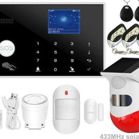 Wifi GSM Alarm System 433MHz Home Burglar Security Alarm Wireless Wired Detector RFID Touch Keyboard Temperature Humidity Alexa - east2cart.uk