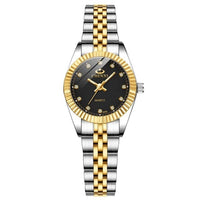 Golden Silver Classic Ladies Quartz Watch - east2cart.uk