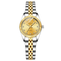 Golden Silver Classic Ladies Quartz Watch - east2cart.uk