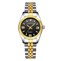 Golden Silver Classic Ladies Quartz Watch - east2cart.uk