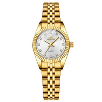 Golden Silver Classic Ladies Quartz Watch - east2cart.uk