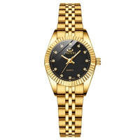 Golden Silver Classic Ladies Quartz Watch - east2cart.uk