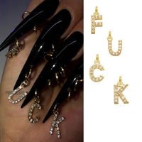 Piercing Dangle Nail Art Charms Glitter 3D Nails Rhinestones Acrylic Decoration Metal Alloy Designs - east2cart.uk