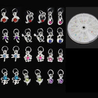 Piercing Dangle Nail Art Charms Glitter 3D Nails Rhinestones Acrylic Decoration Metal Alloy Designs - east2cart.uk