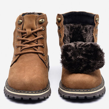 Full Grain Plush Leathe Winter Boots