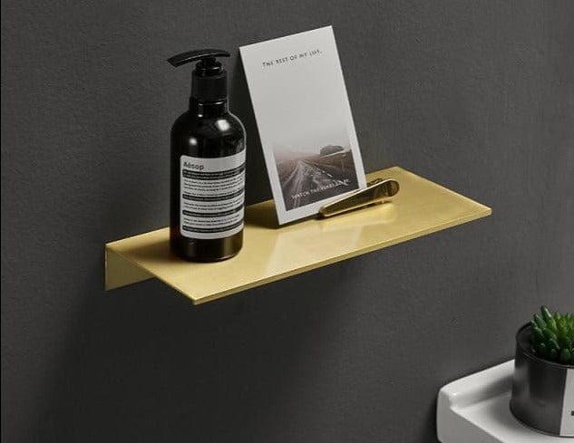 Brushed Gold Cosmetic Shelve Rack - east2cart.uk