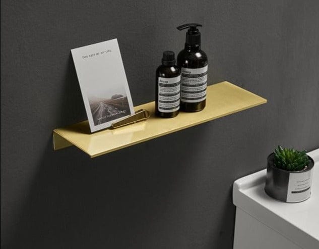 Brushed Gold Cosmetic Shelve Rack - east2cart.uk