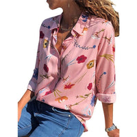 Floral Print Long Sleeve Shirt - east2cart.uk