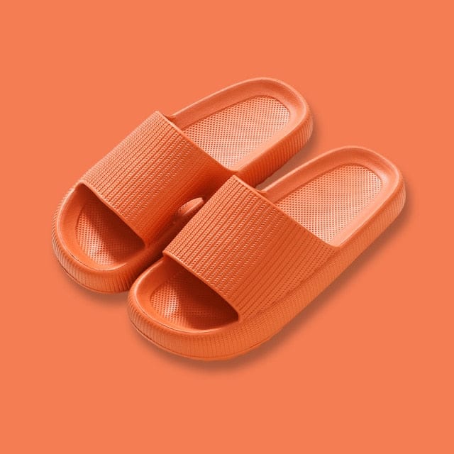 Women Thick Platform Slippers Summer Beach Eva Soft Sole Slide Sandals Leisure Men Ladies Indoor Bathroom Anti-slip Shoes - east2cart.uk