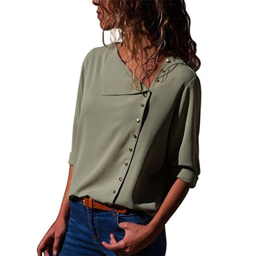 Ladies Skew Collar Casual Tops - east2cart.uk