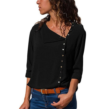 Ladies Skew Collar Casual Tops - east2cart.uk