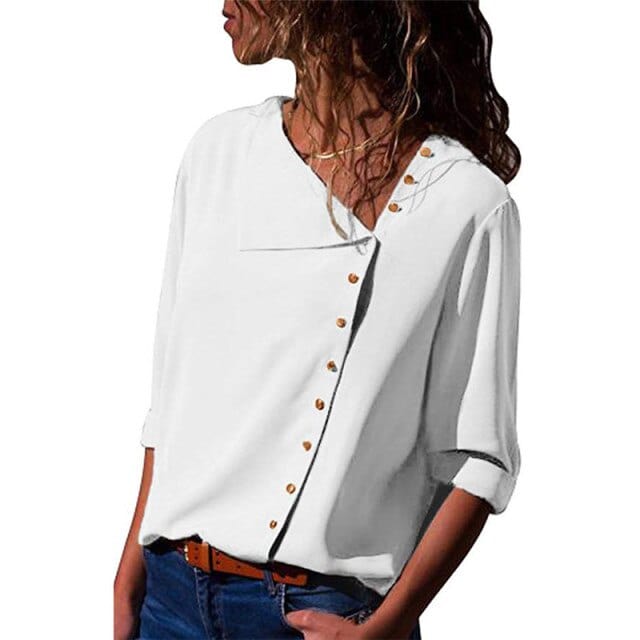 Ladies Skew Collar Casual Tops - east2cart.uk