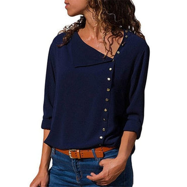 Ladies Skew Collar Casual Tops - east2cart.uk