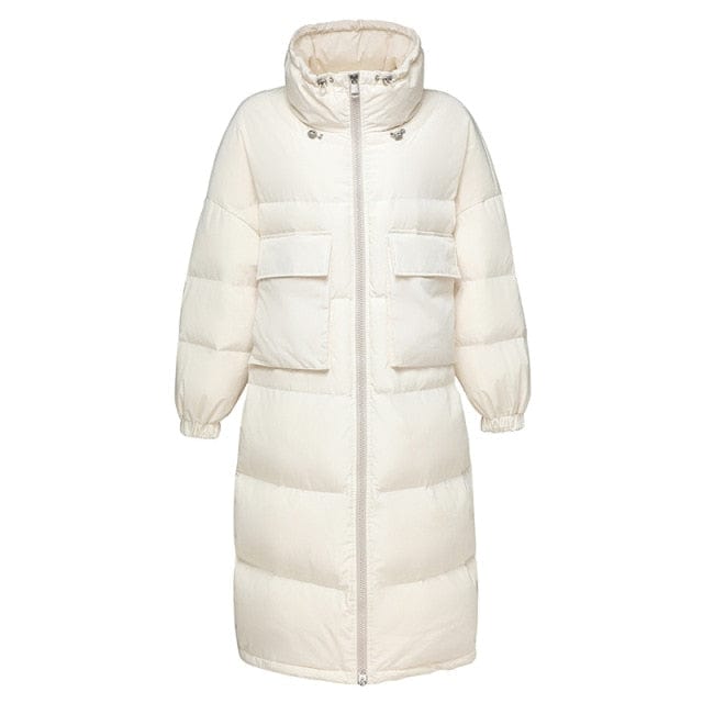 Winter Thick White Duck Down Coat