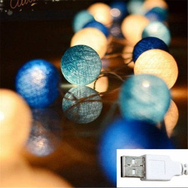 LED Cotton Ball Lights Decoration