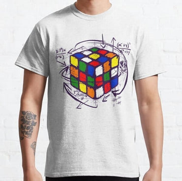 Rubiks Math On Light T-Shirt